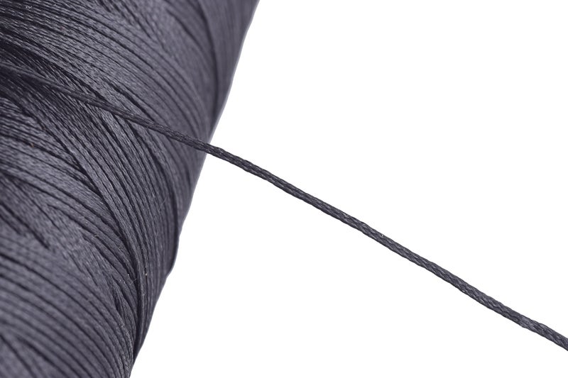 KONMAY 1 Roll 150D/0.8mm 283 Yards Black Flat Leather Sewing Waxed Thread for Leather Stitching/Bookbinding/Leather Repairing/Jewelry Making - Image 5